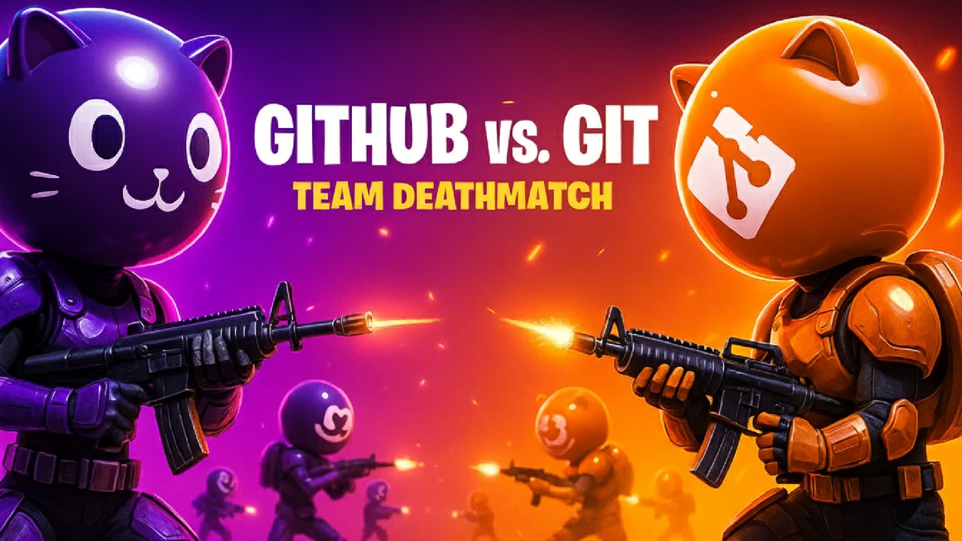 Github V.S. Git - Purple V.S. Orange TDM