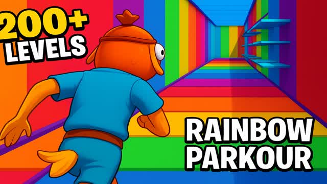 Rainbow parkour 200 levels🌈