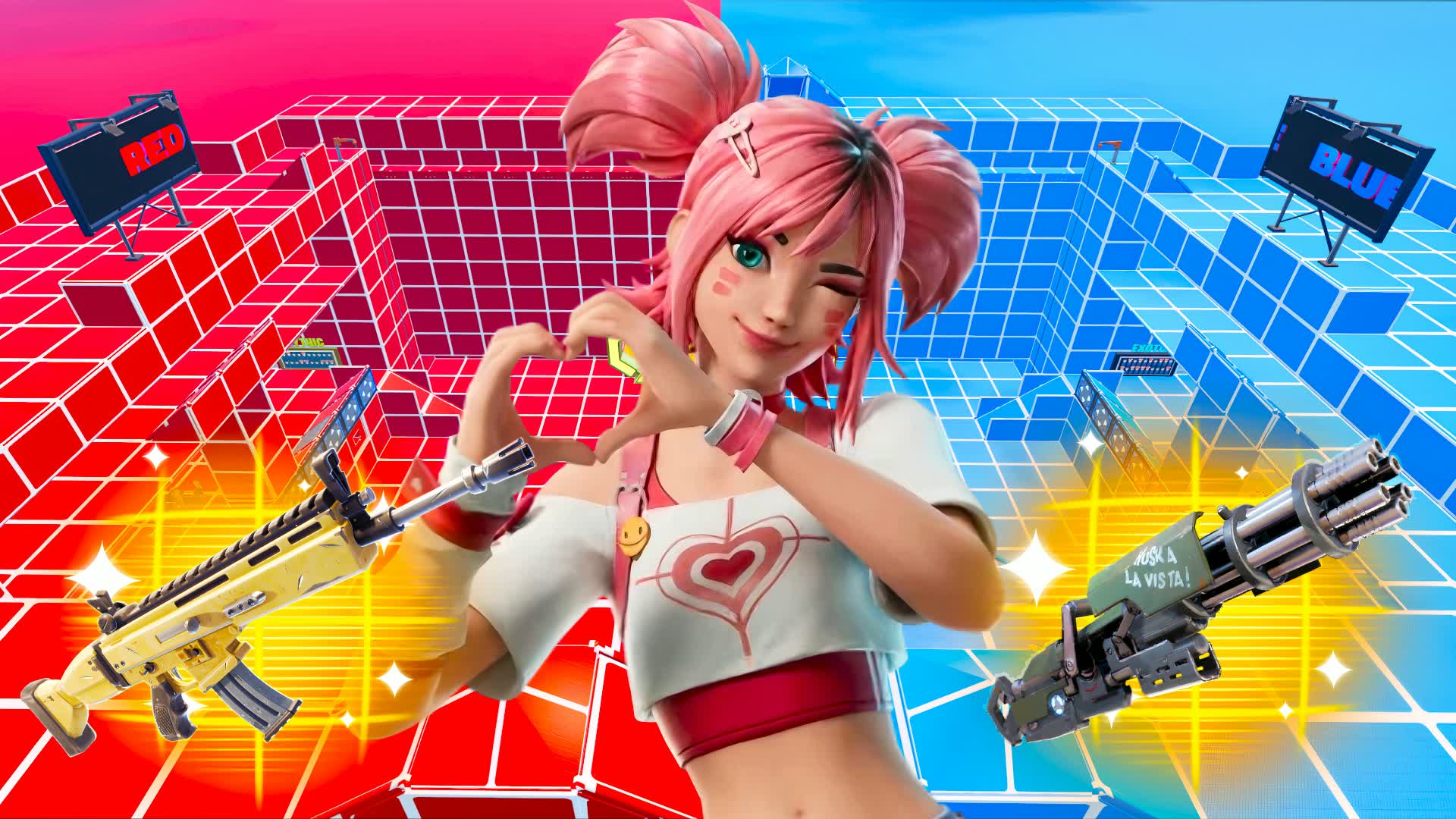 MEGA RED VS EXTREME BLUE 🔴🔵