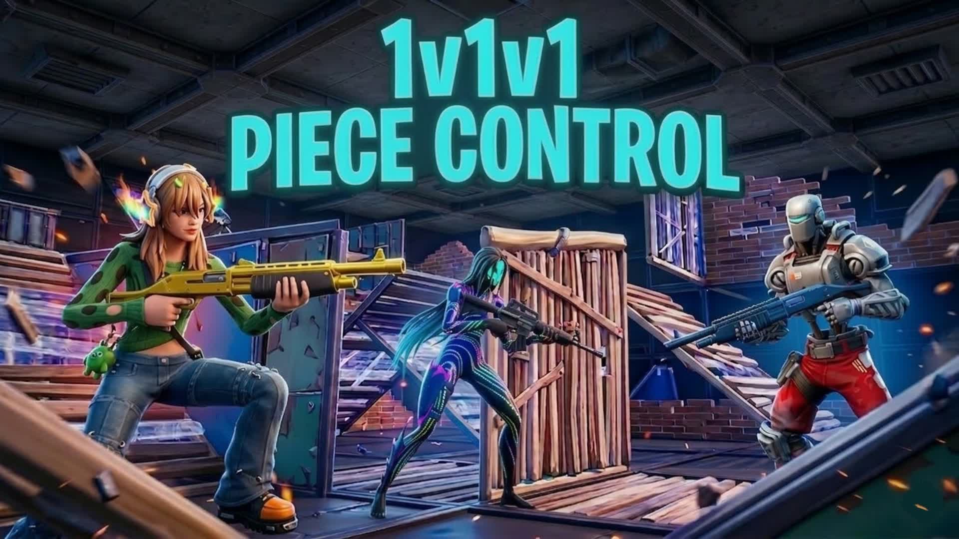 1v1v1 Piece Control🎯[New Season Guns]