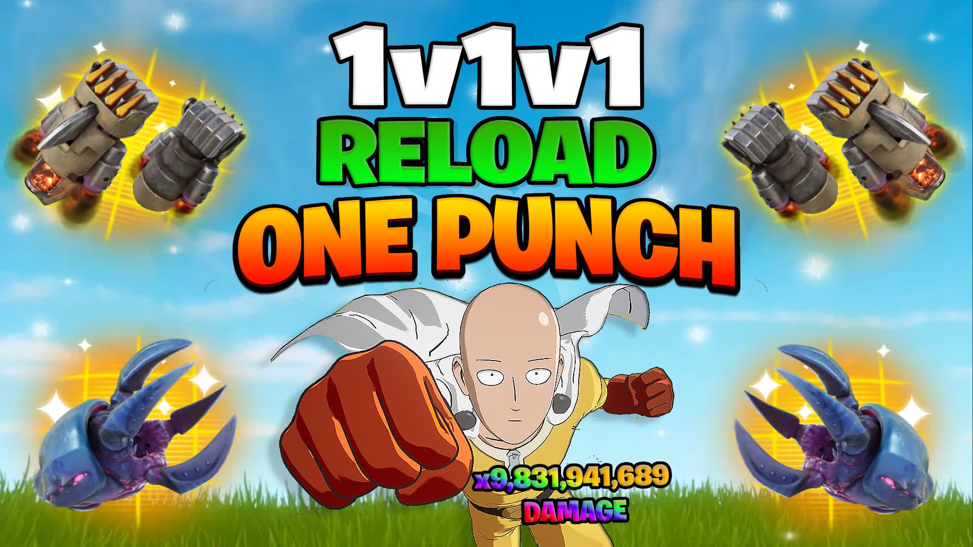 1V1V1 RELOAD ONE PUNCH🥊