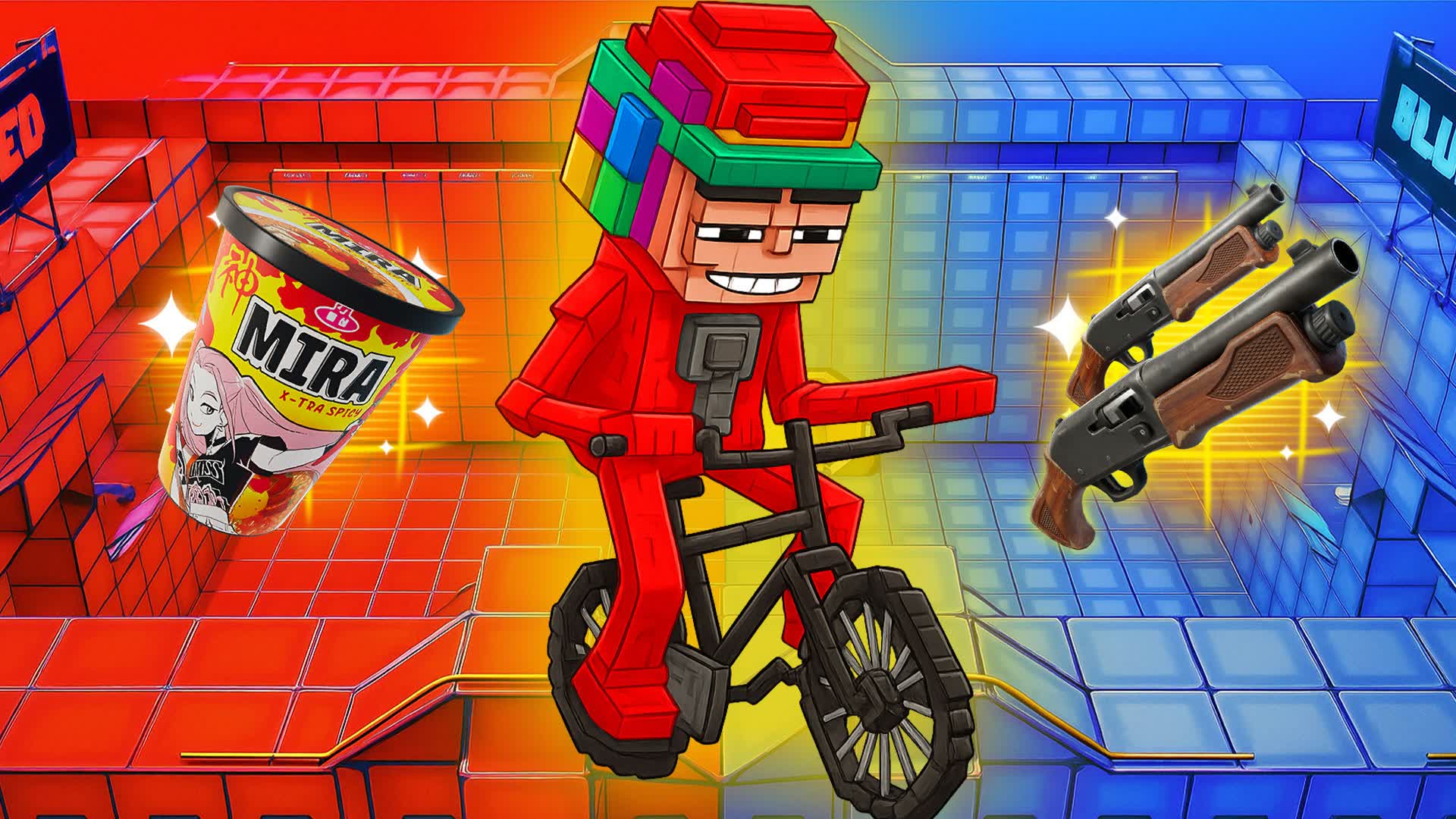 RED VS BLUE 🔵🔴 SUPER CRAZY