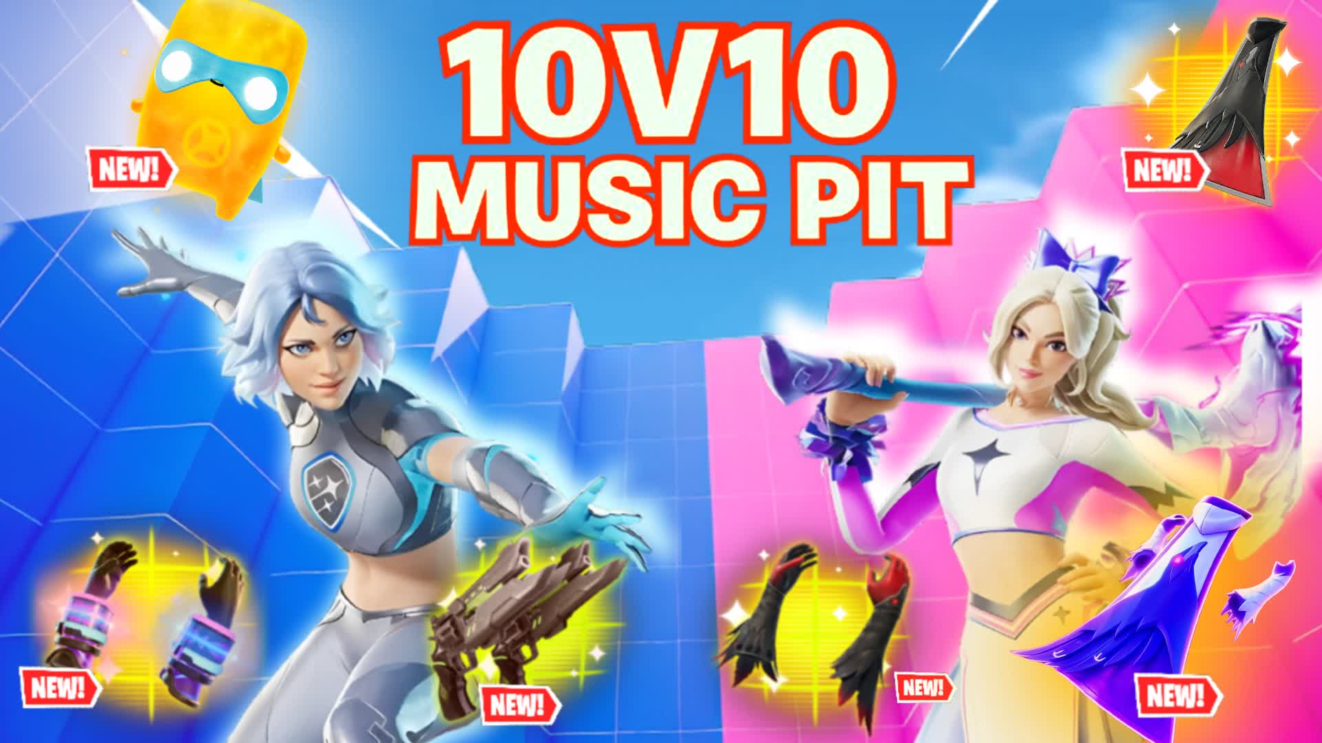 🔴🎶 10v10 MUSIC PIT 🎶🔵