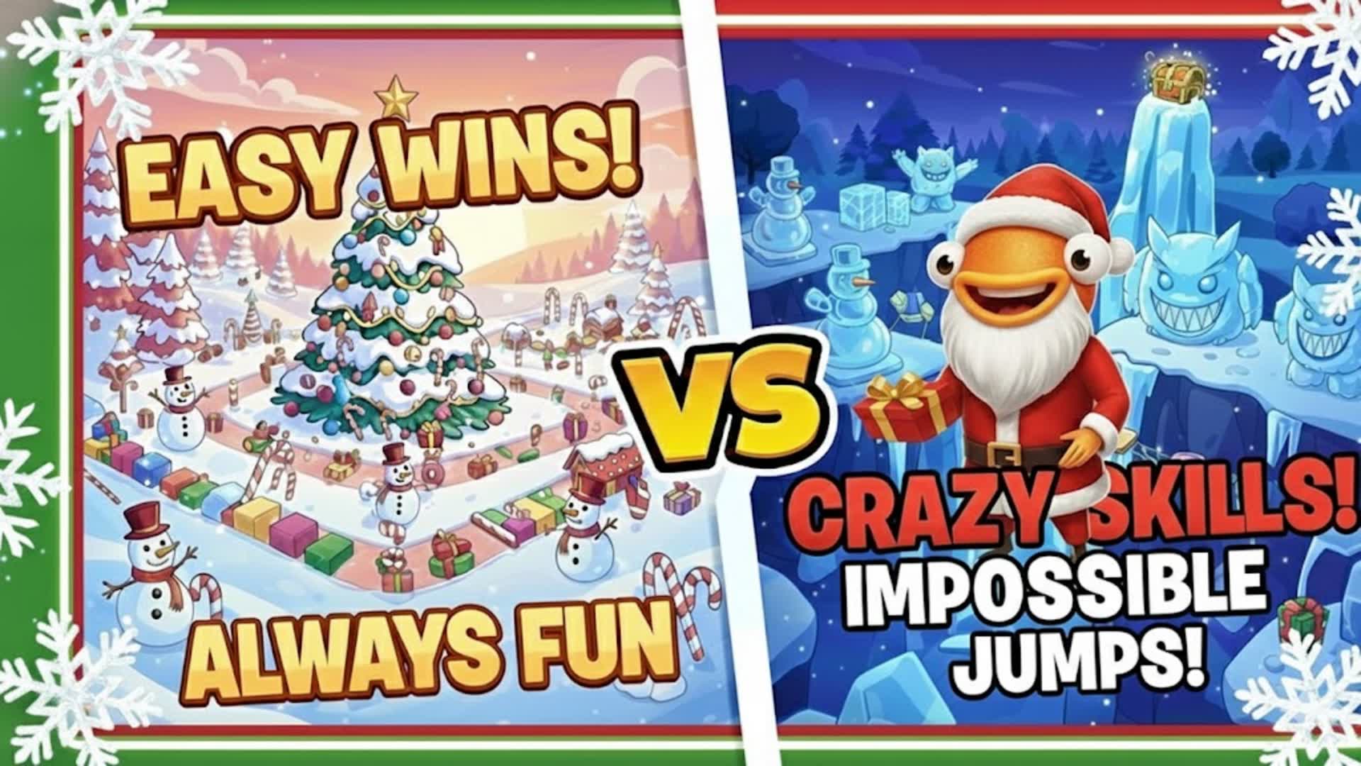 ⛄Winter Parkour! ❄️ Xmas Easy! 🎄