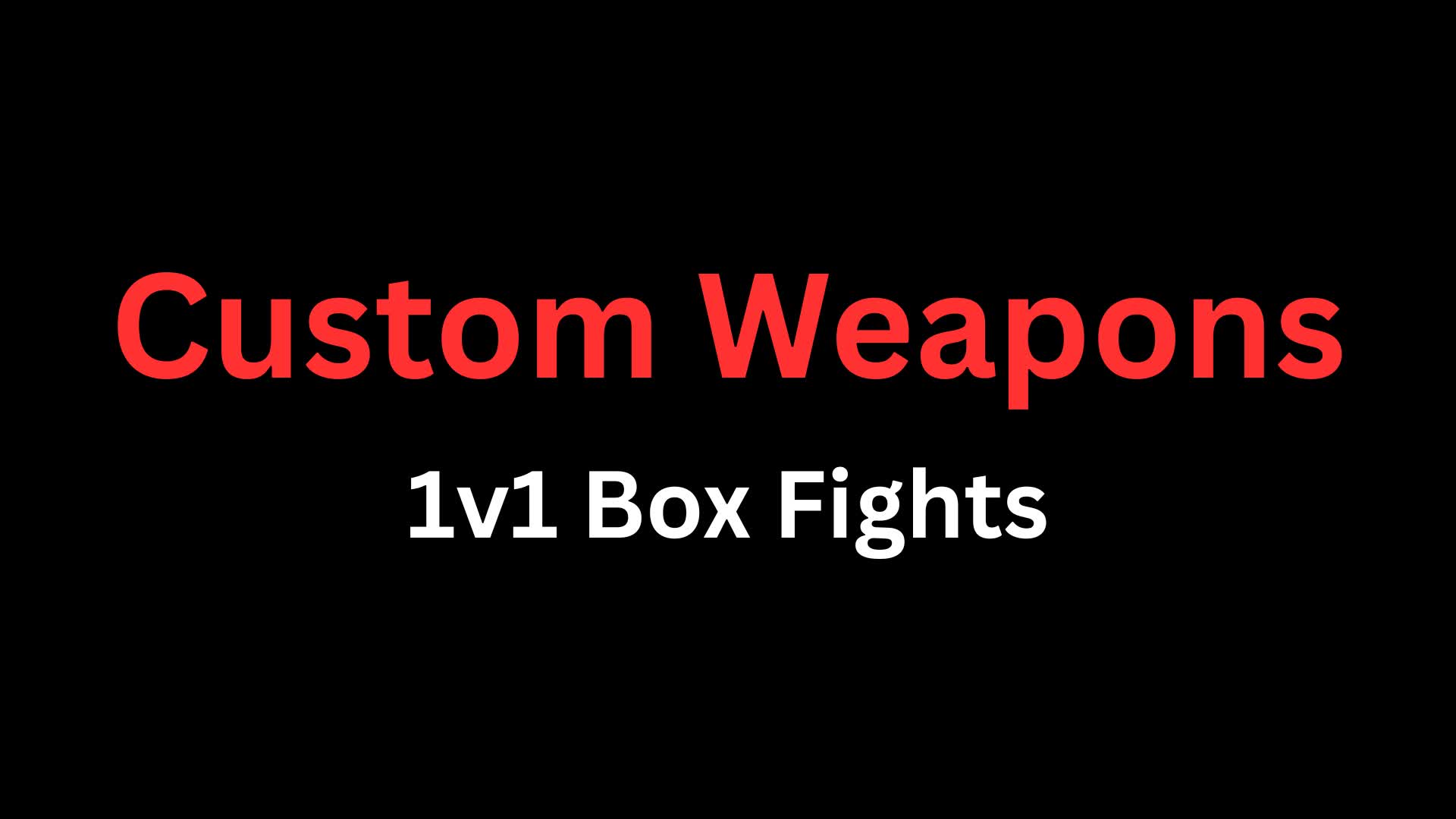 1v1 Box Fights