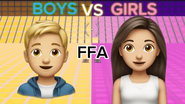 BOYS VS GIRLS👩‍🦰👦 FFA