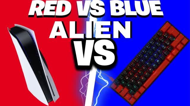 🔴RED VS BLUED ALIEN🔵