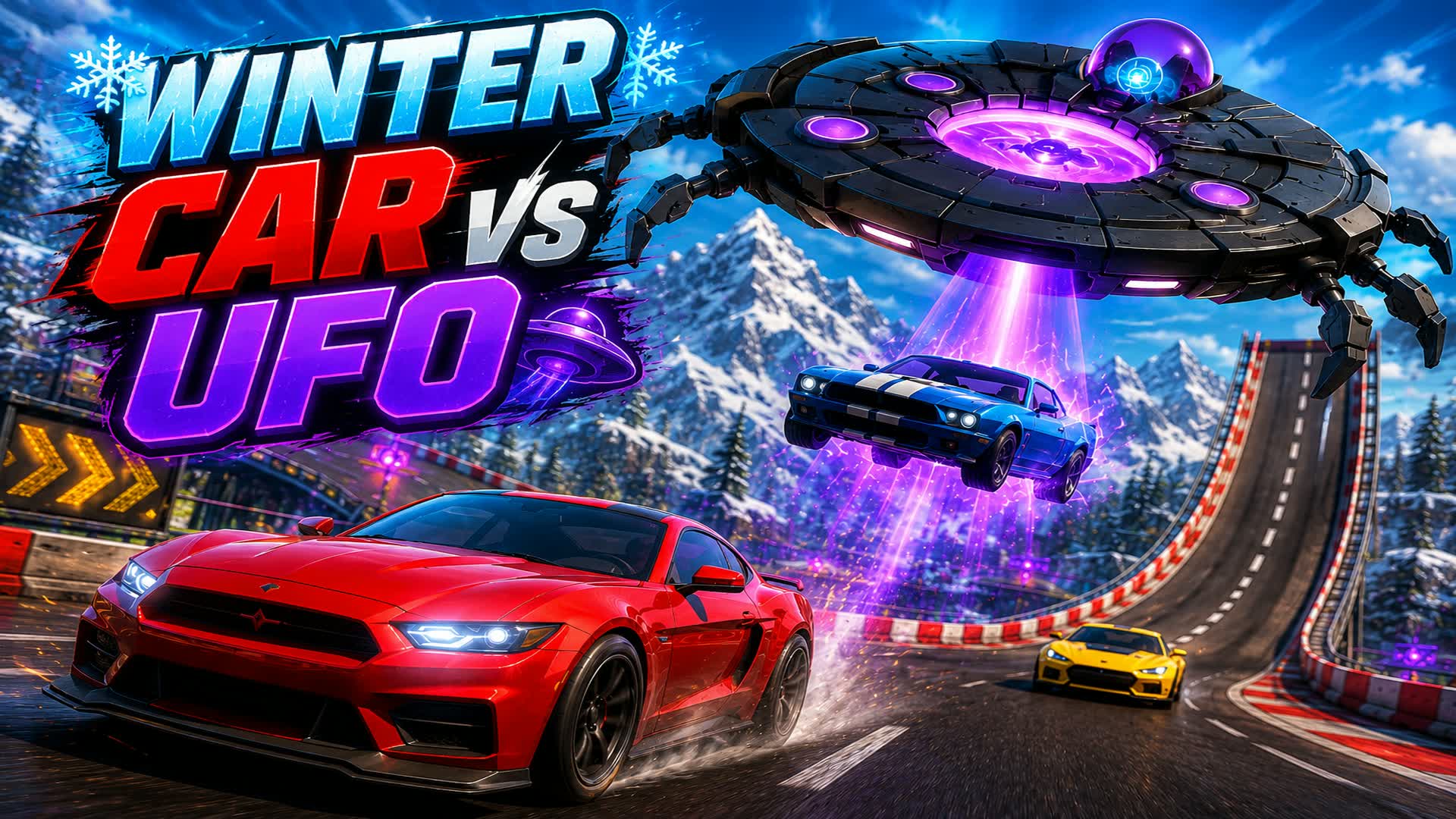 WINTER CAR VS UFO — Fortnite island 4519-6397-4286 by Andres Minondo90