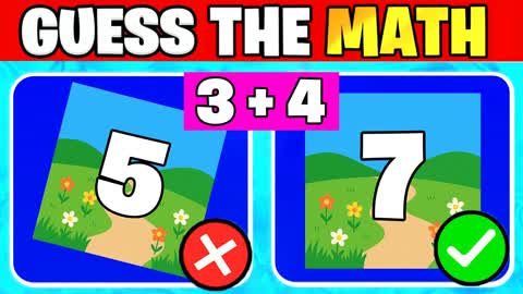 GUESS THE MATH 🔎 PARKOUR MINIGAME
