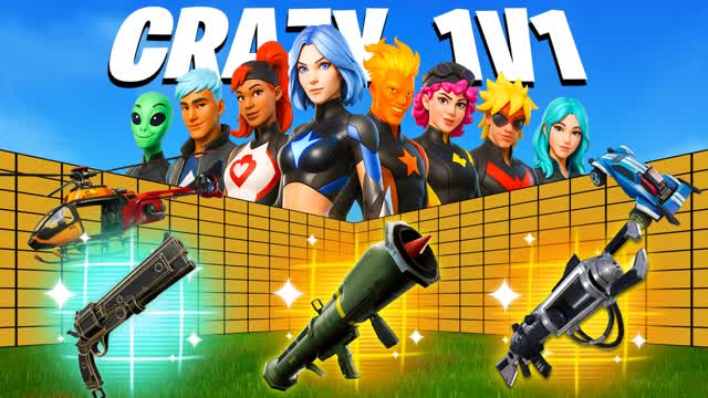 CRAZY 1V1 WITH EVER GUN & VEHICLES