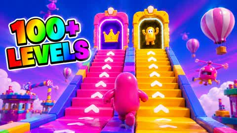 🌈FUN FALL GUYS PARKOUR 100+🌈