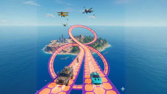 SPEED RAMP DRIVING ROAD BATTLE GUN GAMES