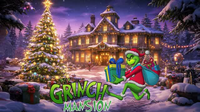 🧌 THE GRINCH MANSION 🏠 CHRISTMAS HOUSE