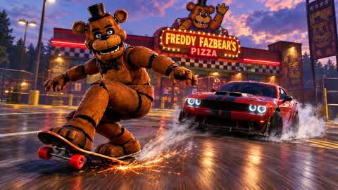 FNAF DRIVING - ALL WEAPONS