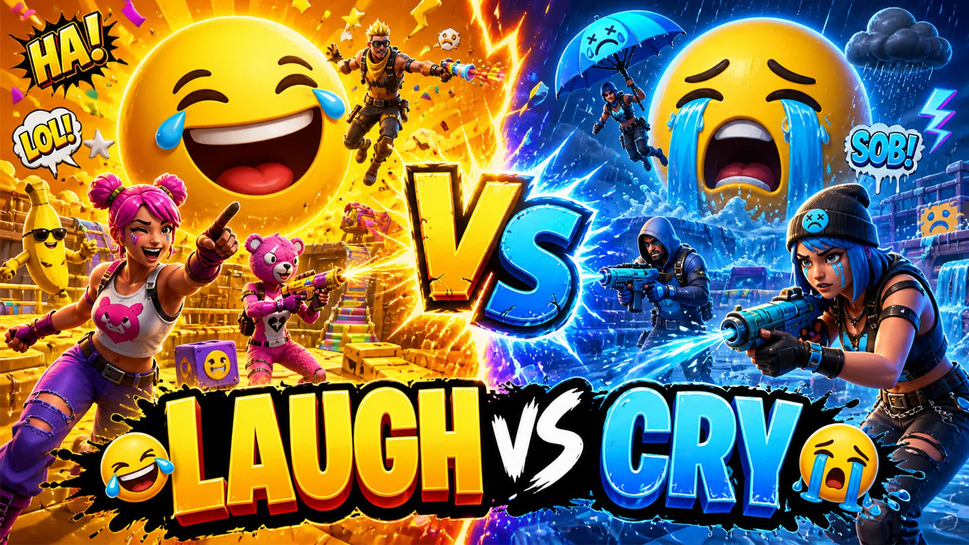 🤣 LAUGH vs CRY 😭 EMOJIS FIGHT