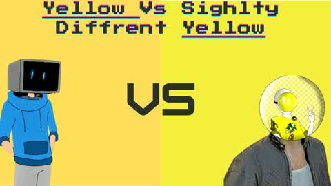 Yellow VS Slighty Diff Yellow