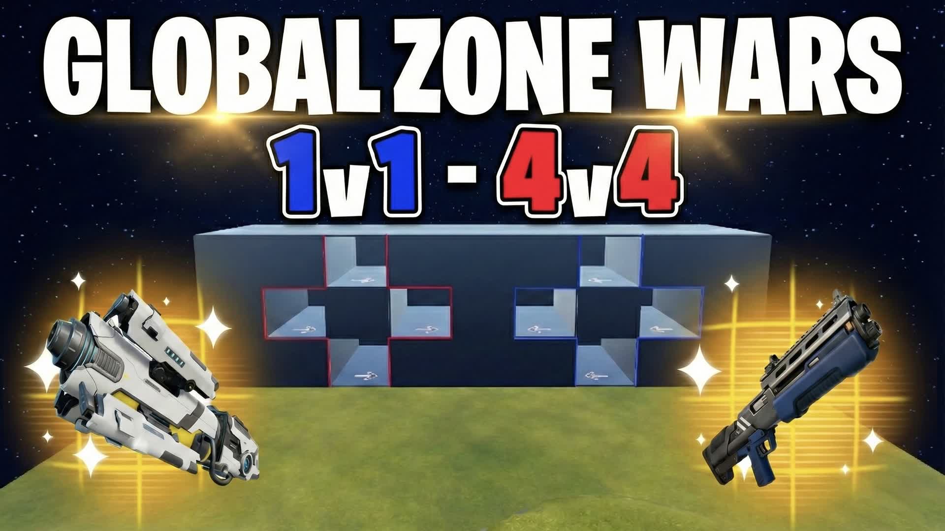 Global zone wars (1v1 to 4v4)