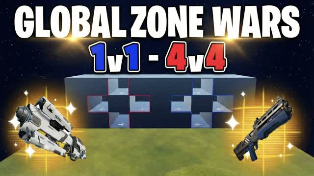 Global zone wars (1v1 to 4v4)