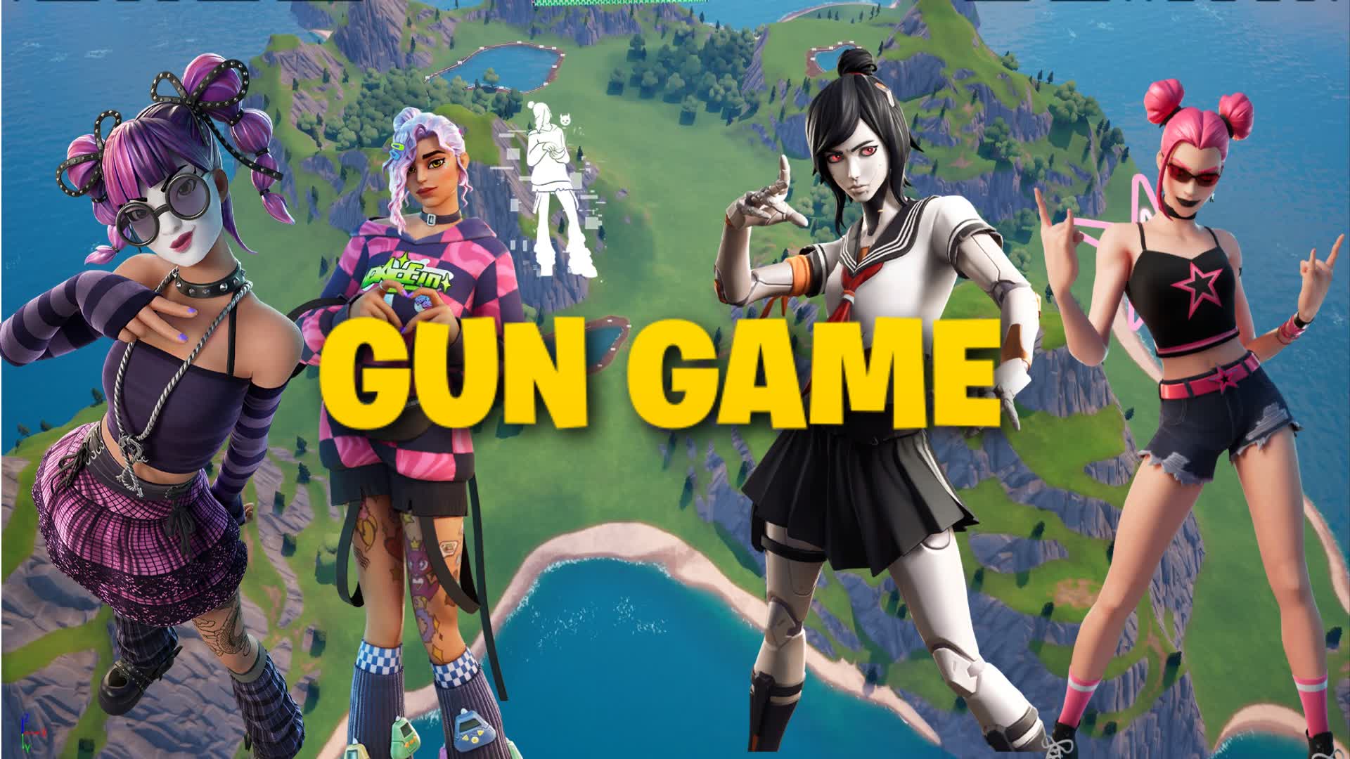 Gun Game Survive Island BOTS BATTLE