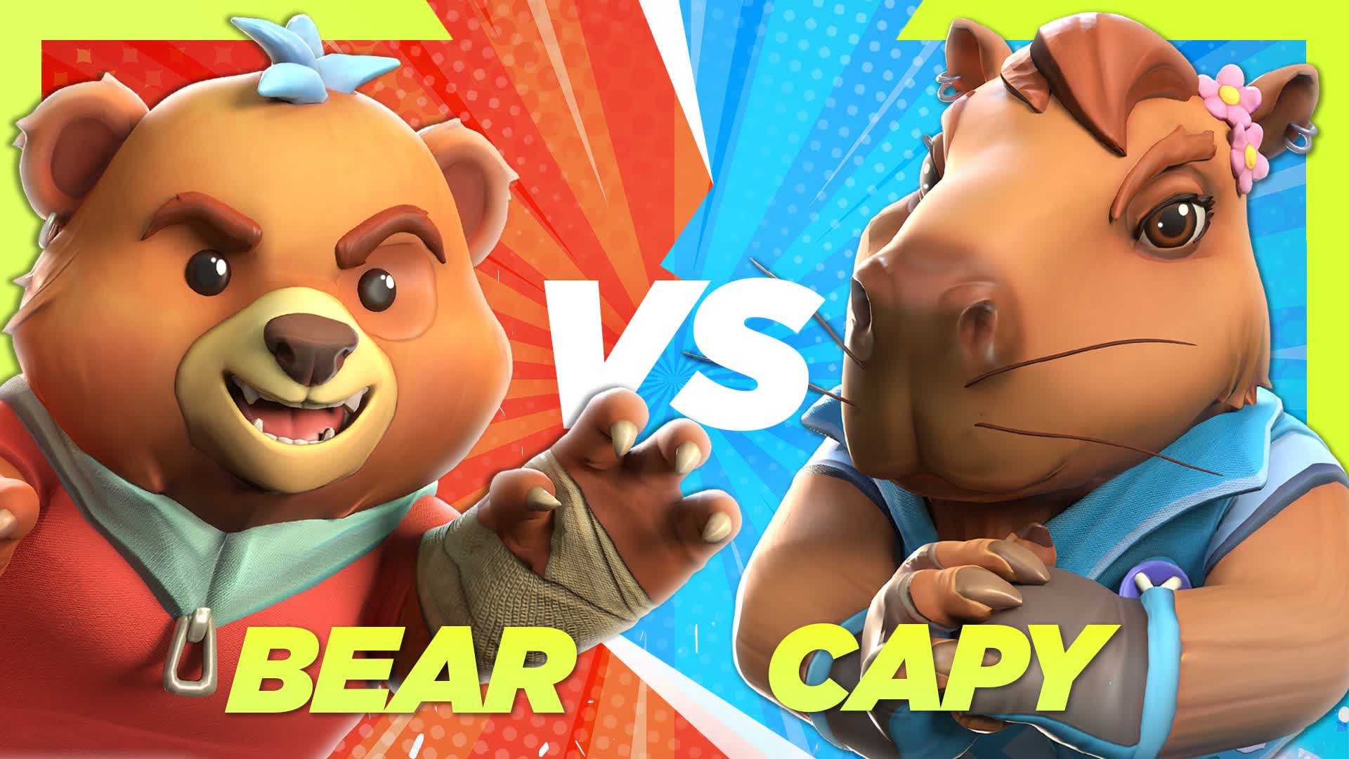 RED VS BLUE - BEAR VS CAPY