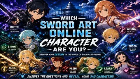 Which Sword Art Online Character Are You