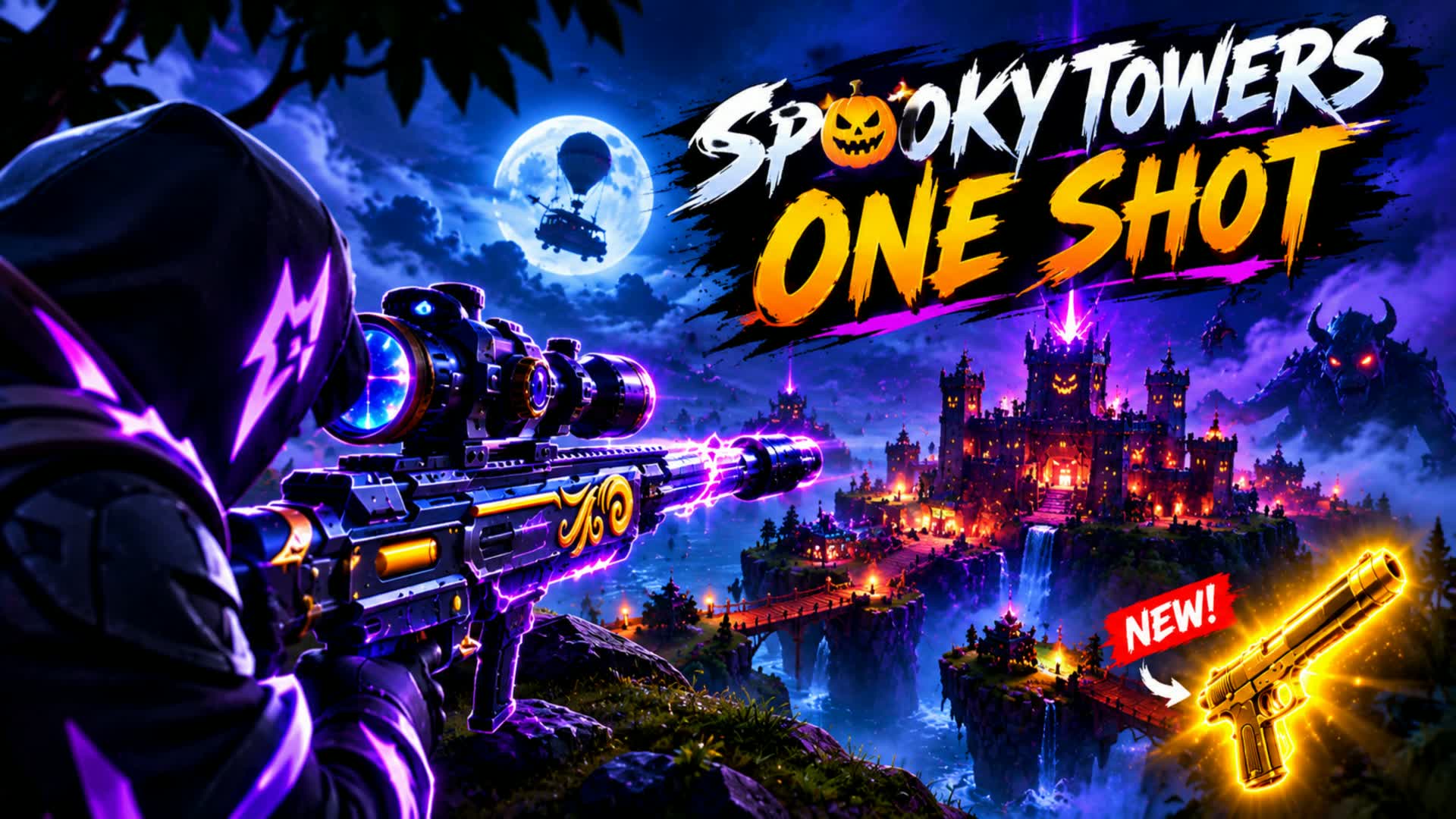 FFA 🎃Spooky Towers ONE Shot🎃