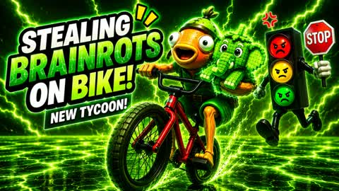 STEALING BRAINROTS ON BIKE ![NEW TYCOON]