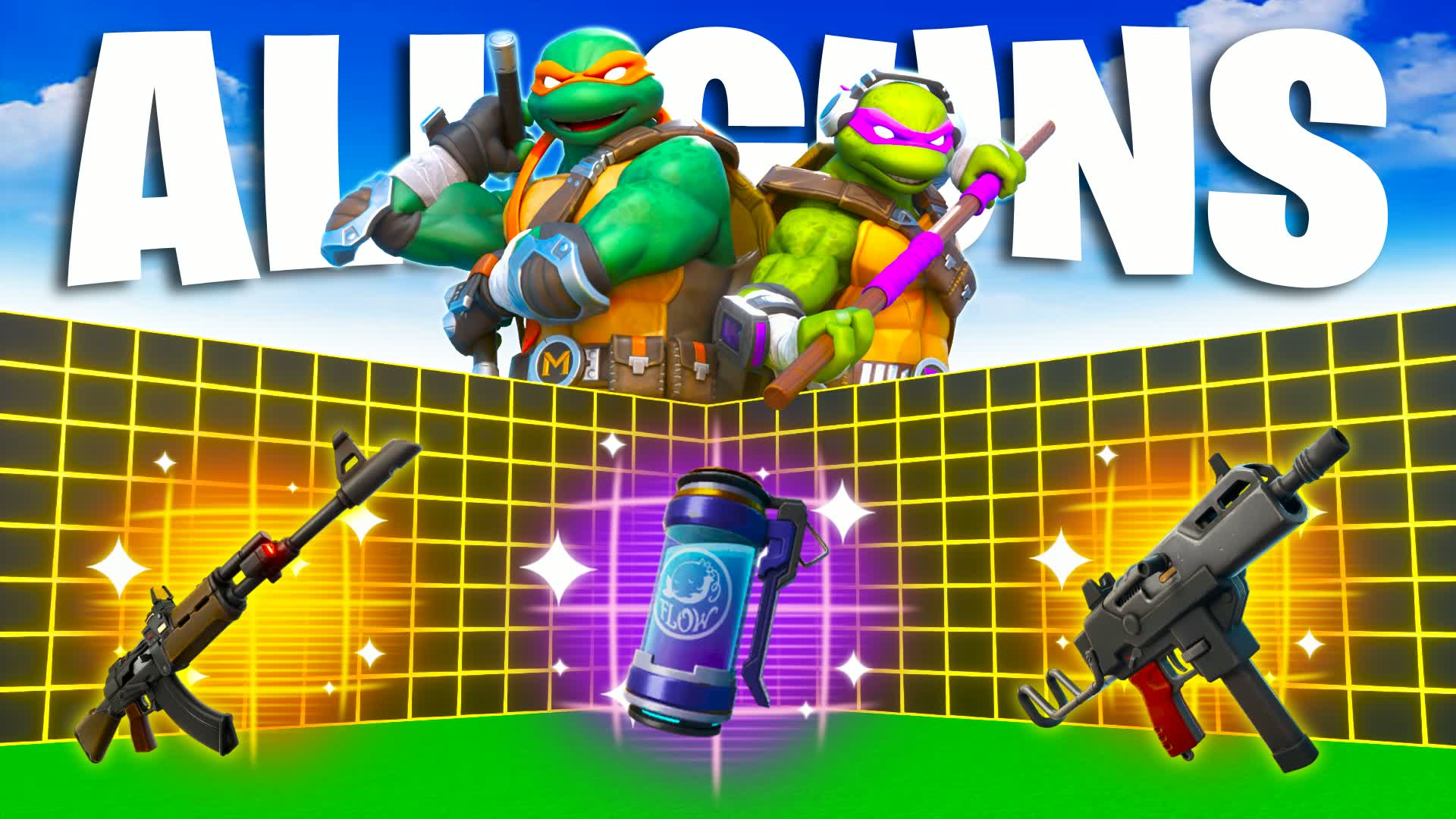 ALL GUNS ⭐ TMNT - FREE FOR ALL (CARS)