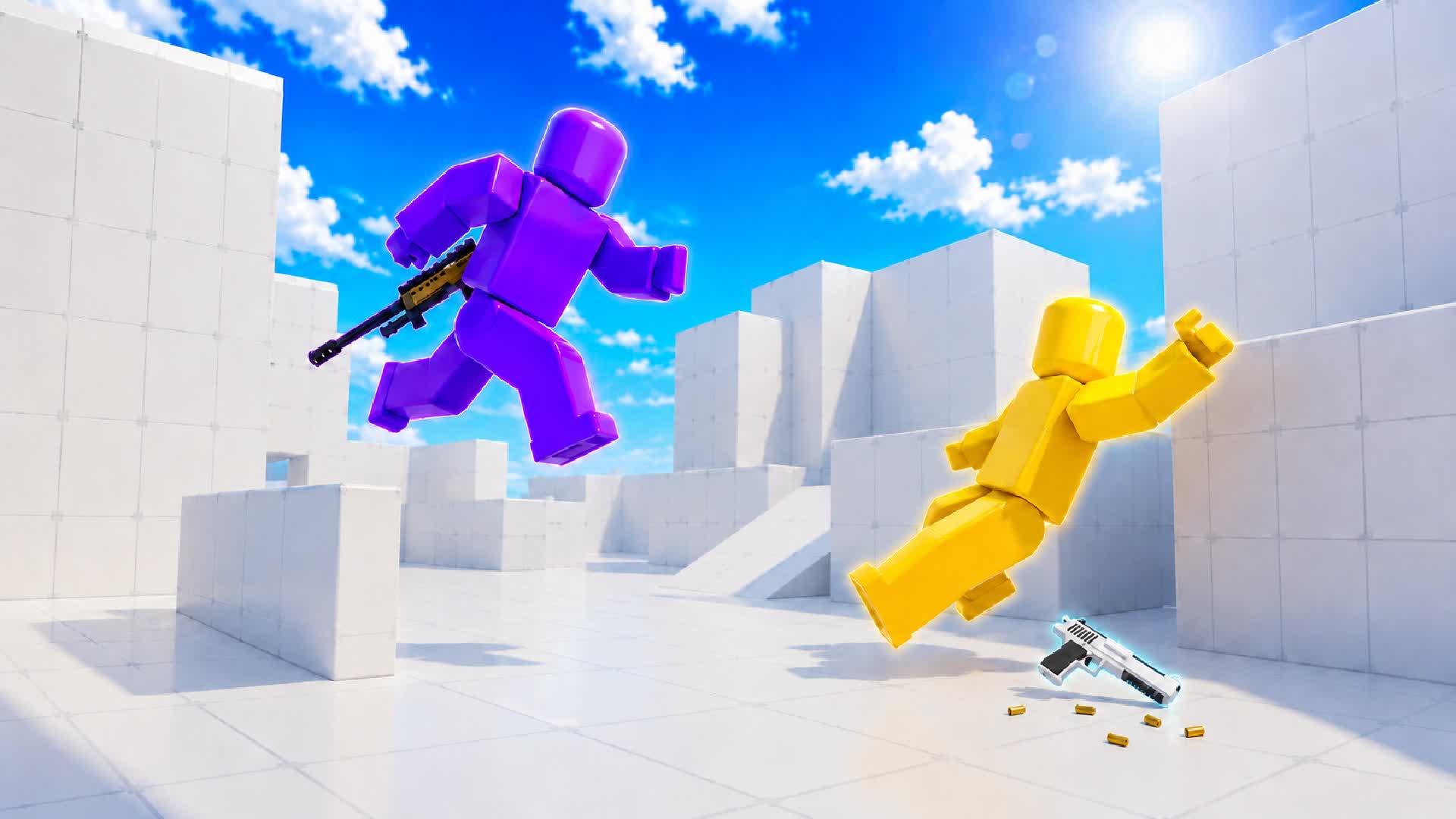 CRAZY RIVALS PVP 🔵🔴 ALL GUNS