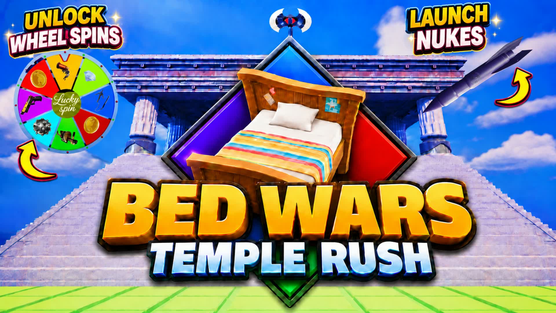 BED WARS: TEMPLE RUSH