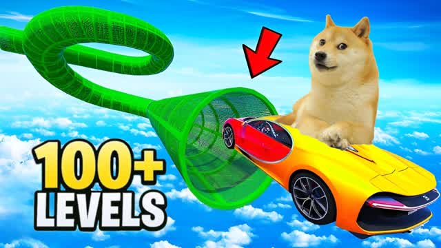 OBBY CAR PARKOUR + DOGE🐶