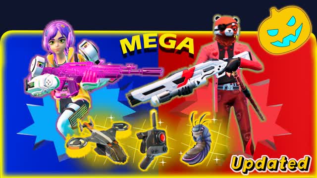 🔵Mega Red Vs Blue Super Fight & Fun🔴