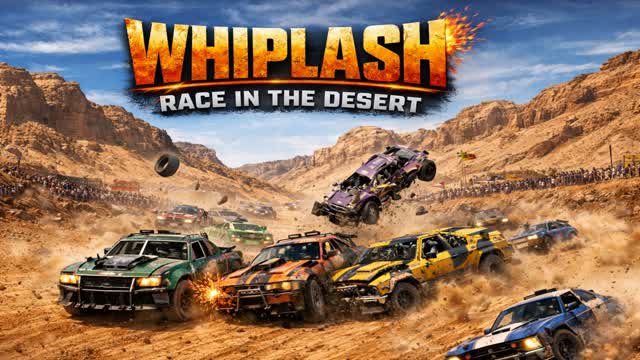 whiplash race in the desert