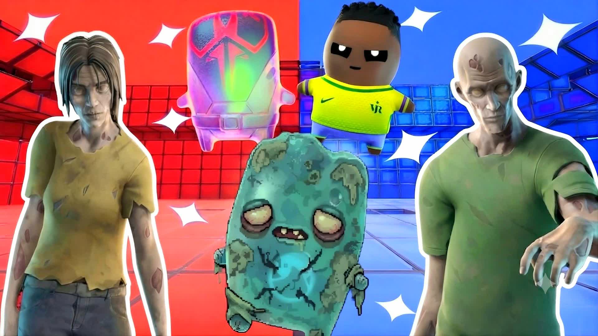 🧟‍♂️ RED VS BLUE 🔴🔵 ZOMBIES SURVIVAL