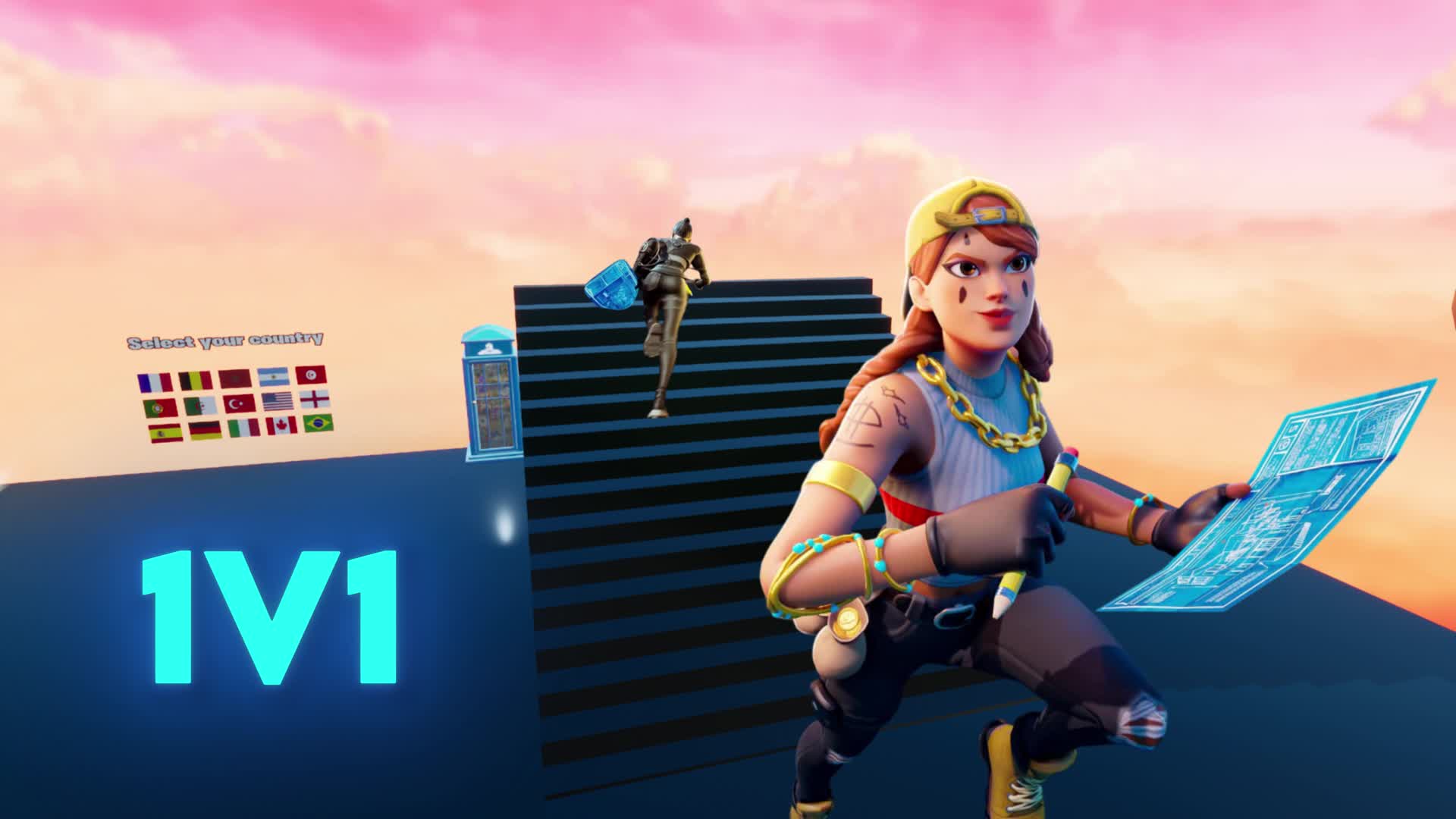 1v1 Build Fight Country