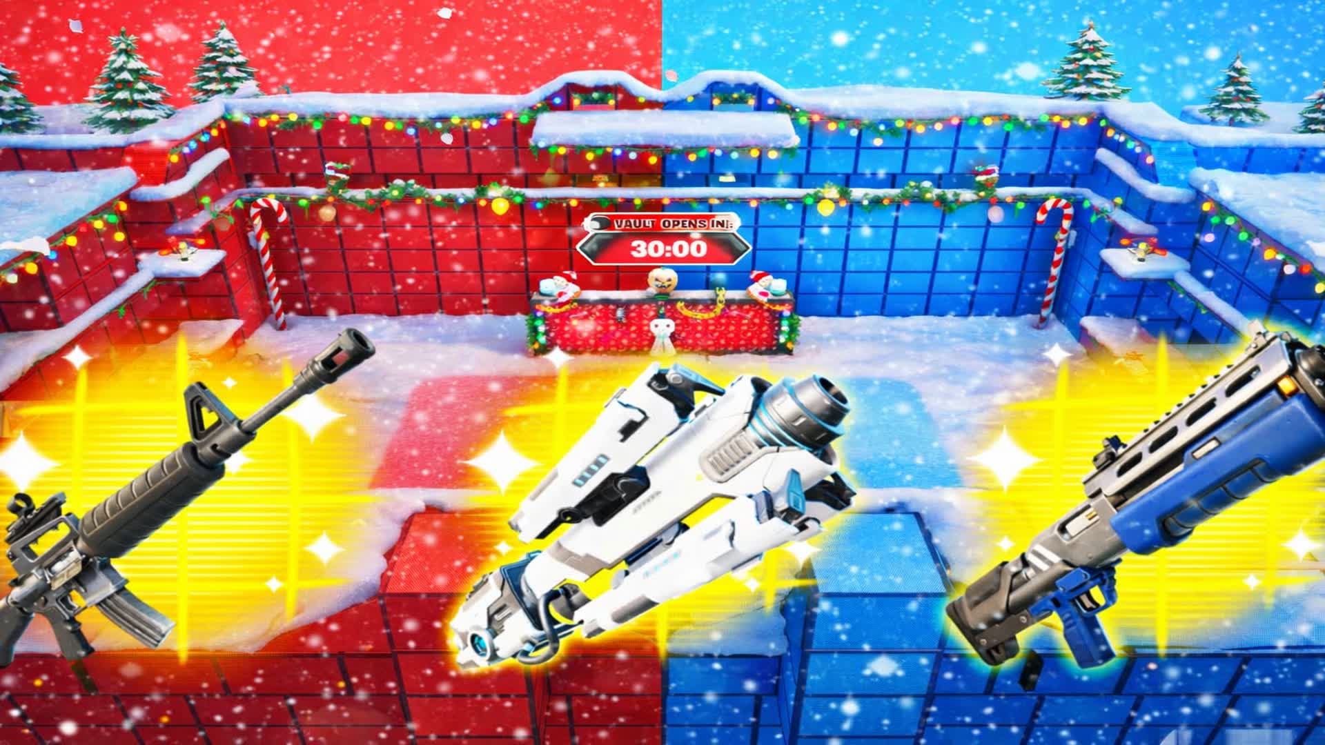 SNOWY RED VS BLUE 🔴🔵