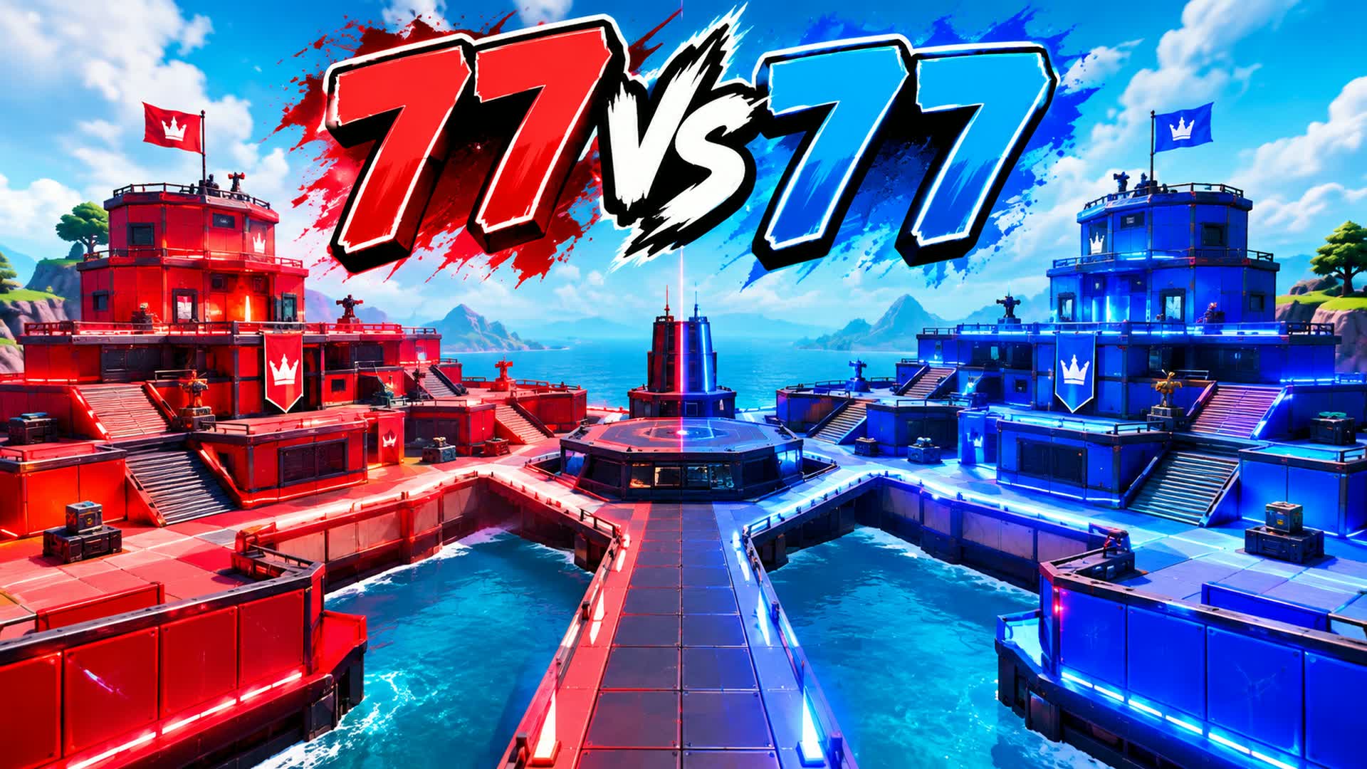77 CZERWONY VS NIEBIESKI 77