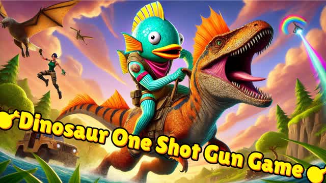 🎯Dinosaur One Shot Gun Game🎯