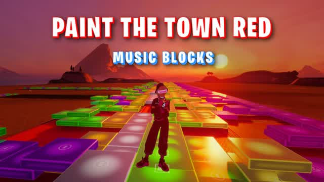 Paint The Town Red Music Blocks Cover