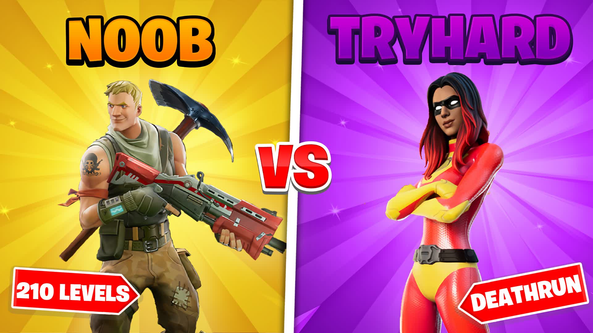 NOOB VS TRYHARD 210 LEVELS DEATHRUN 1275-9625-3756 by emaer_isof ...