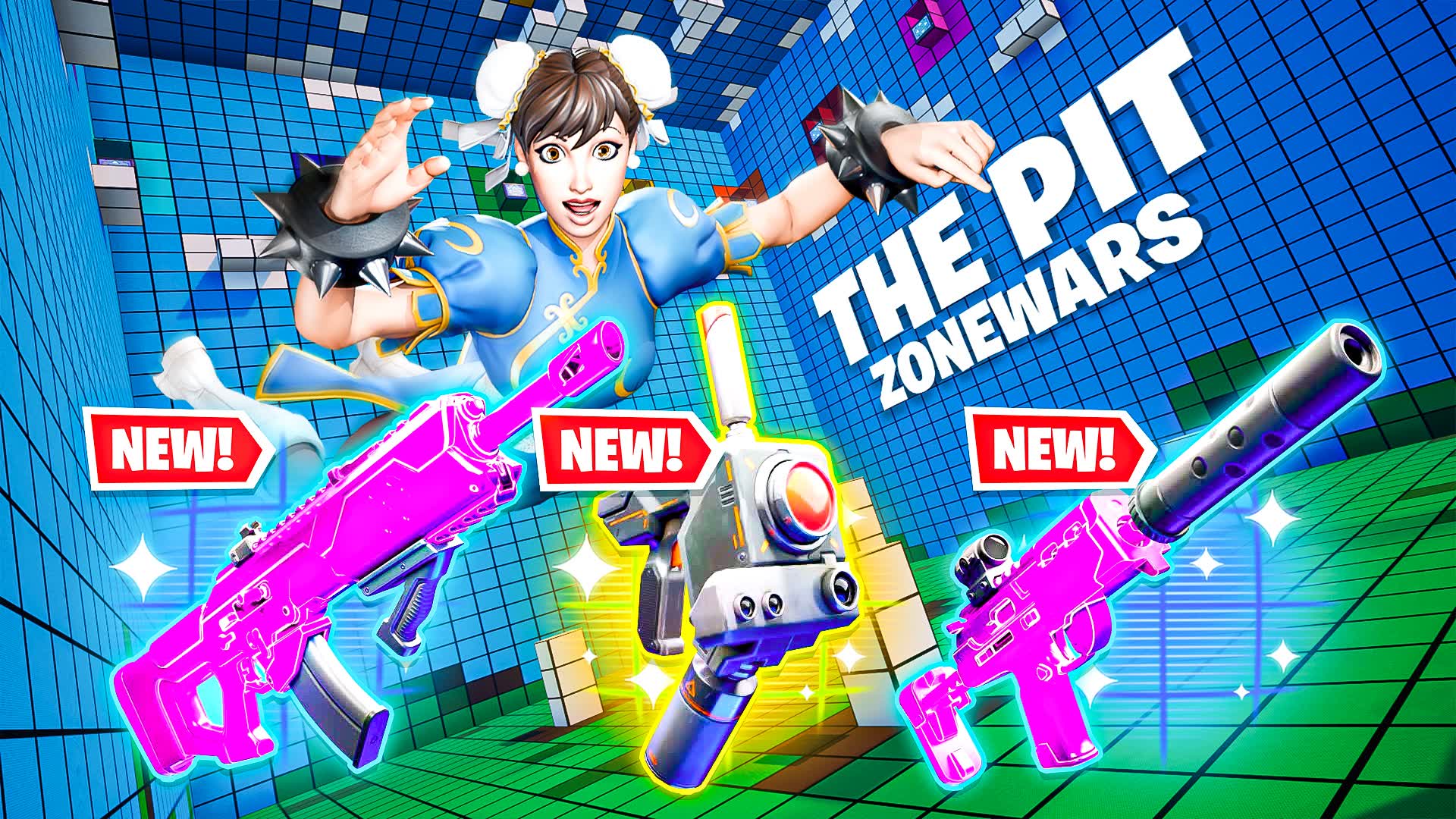 THE PIT ZONE WARS! NEW GUNS