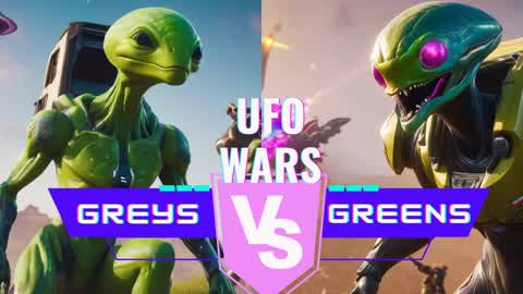 👽UFO WARS: GREYS VS GREENS👽