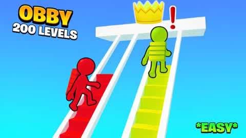 🌈 FUN FALL GUYS 200+ OBBY PARKOUR!