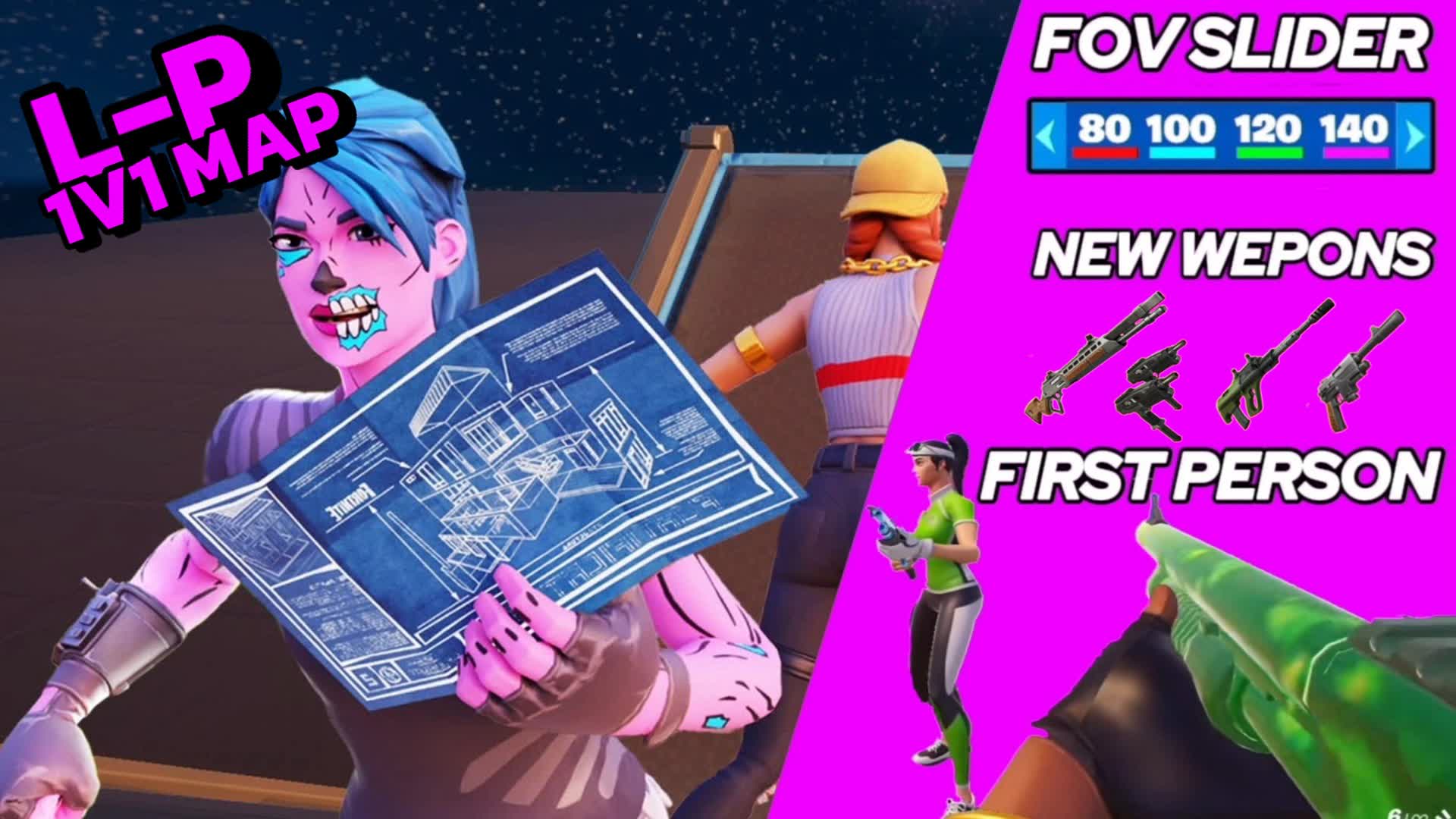L-P 1V1 MAP 0675-8334-7858 by l-p - Fortnite Creative Map Code ...