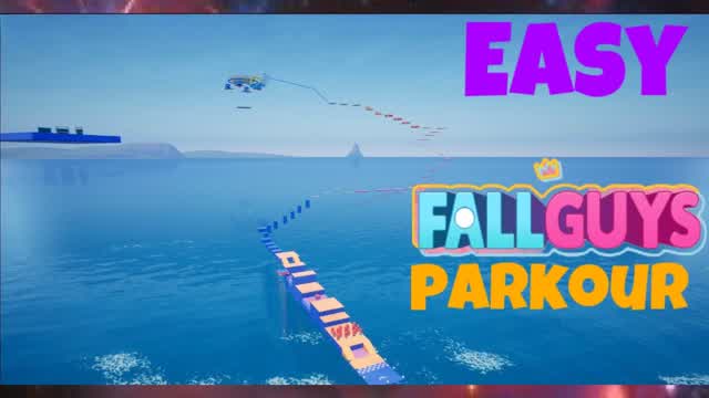 Fall Guys parkour easy fun challenge