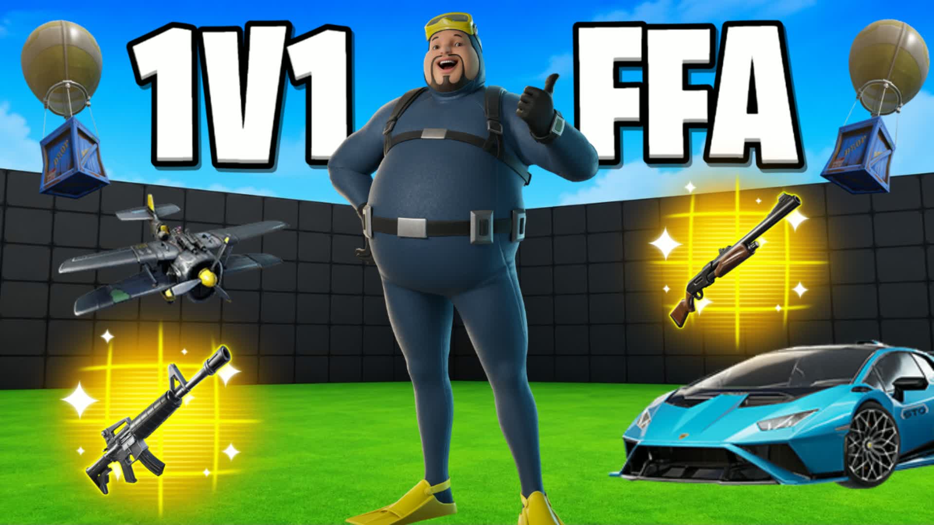☀️ SUMMER 1V1 FFA 🔫 EVERY GUN 🎯