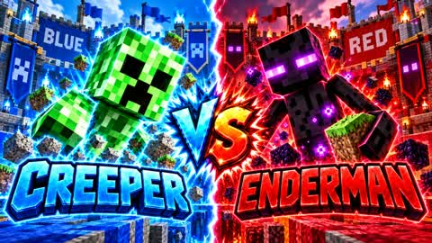 CREEPER VS ENDERMAN RED VS BLUE