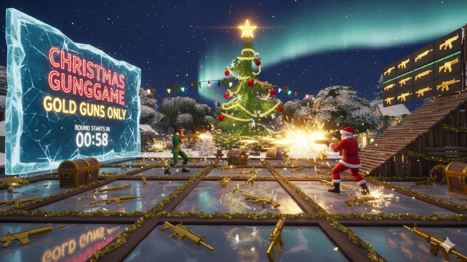 CHRISTMAS GUNGAME GOLD GUNS ONLY