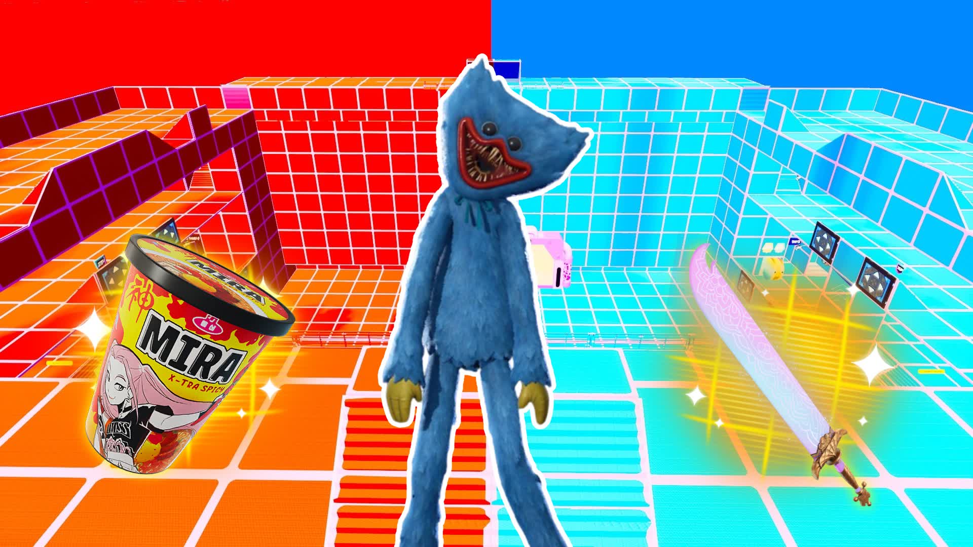 HUGGY RED VS BLUE 🔴🔵 PWASSONH