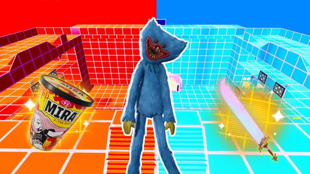 HUGGY RED VS BLUE 🔴🔵 PWASSONH